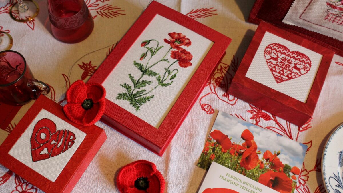 Coquelicot brodé