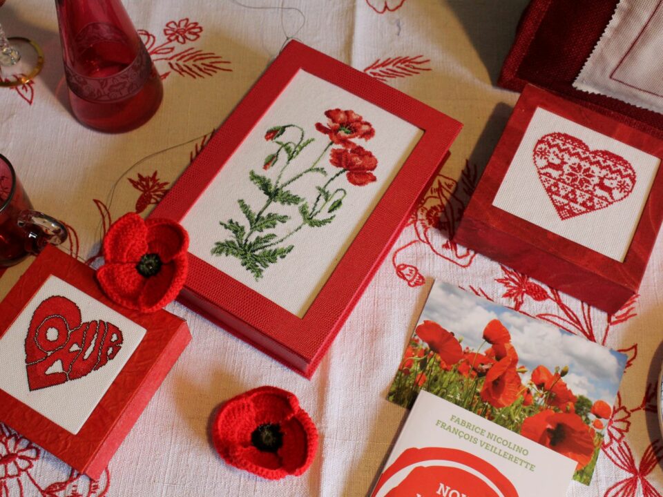 Coquelicot brodé
