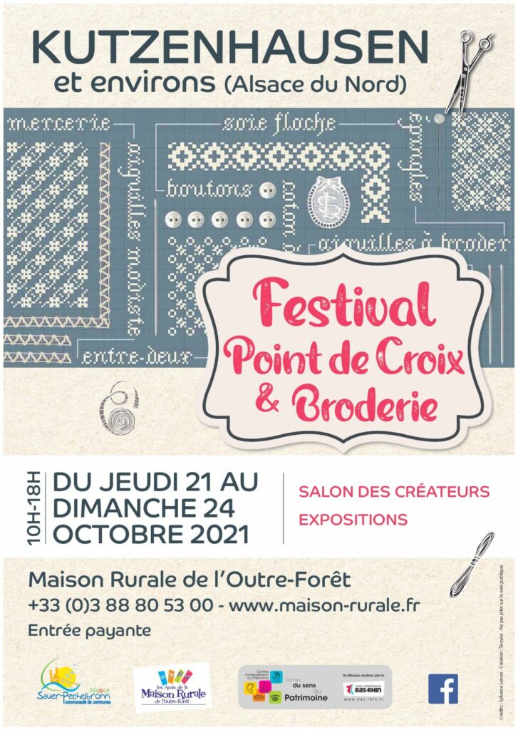 Festival Point de croix &amp; Broderie - La Maison Rurale de l&#39;Outre-Forêt