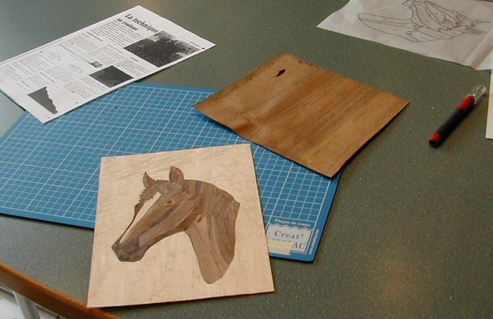 Démonstration de marqueterie