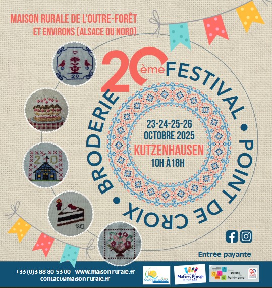 20e édition du Festival Point de Croix et Broderie
