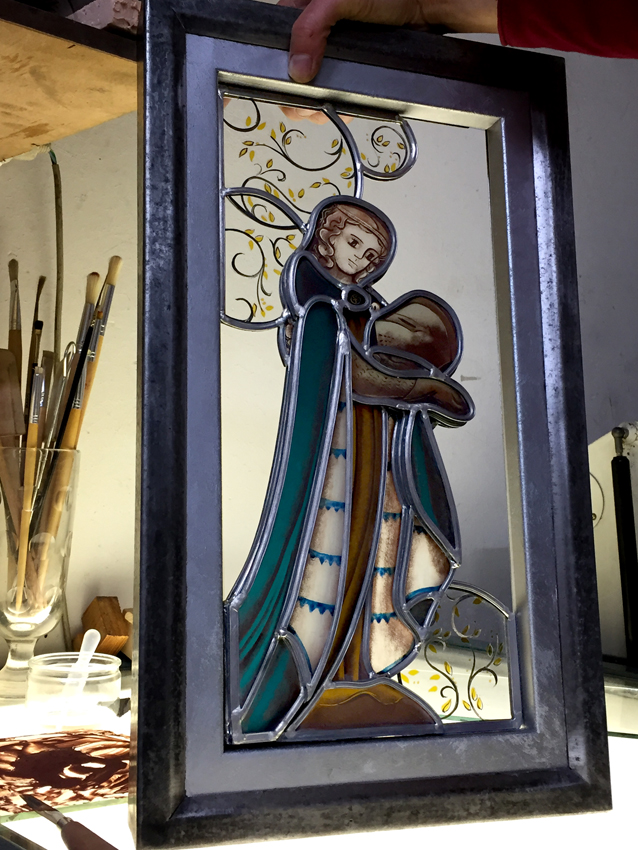 Vitrail et peinture sous verre
